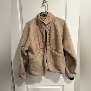 women’s tan fleece jacket!